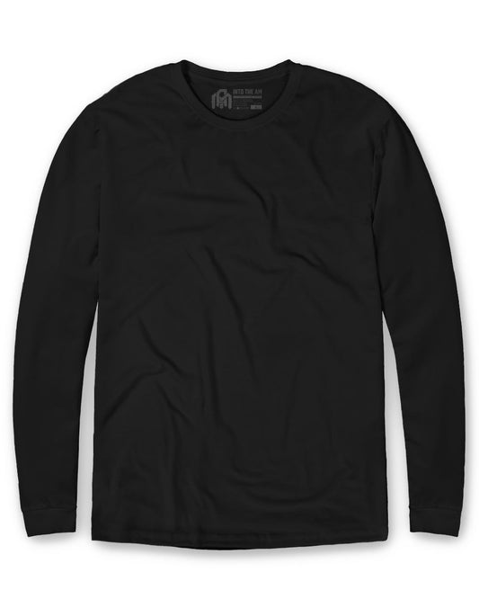 Long Sleeve Tee Mens Essential Solid Tee Lightweight Breathable Comfy Fit