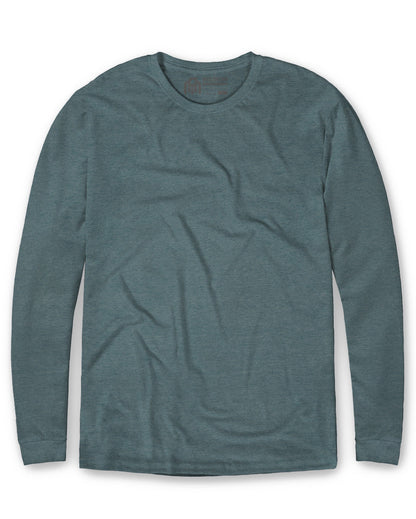 Long Sleeve Tee Mens Essential Solid Tee Lightweight Breathable Comfy Fit