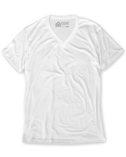 V-Neck Tee Cotton Black T-shirt for Men