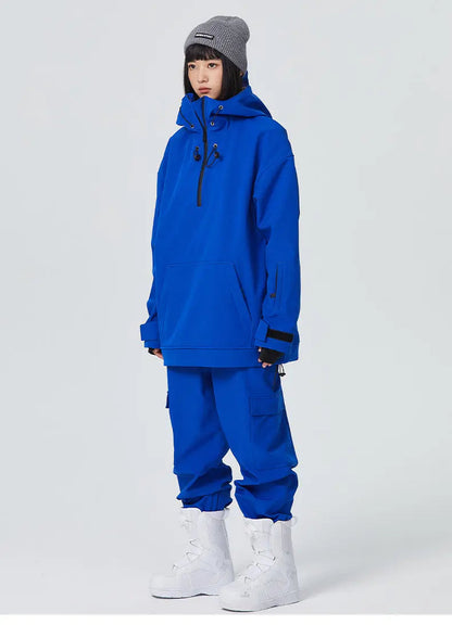 Women’s 2 Piece Ski Suit Set with Hoodie Jacket and Loose Pants