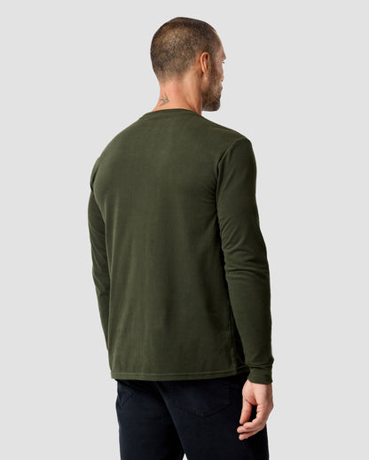 Long Sleeve Tee Mens Essential Solid Tee Lightweight Breathable Comfy Fit