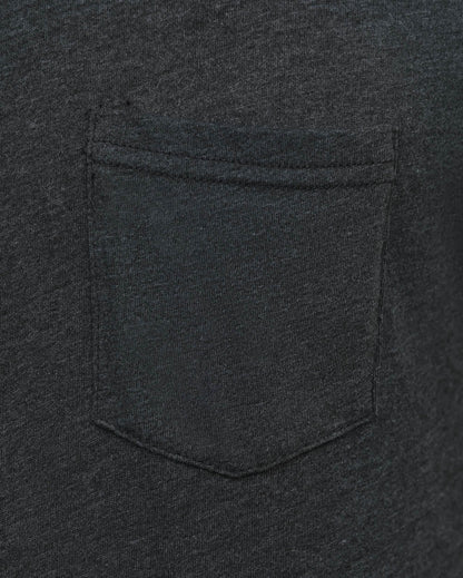 Mens Pocket T Shirt Classic Solid Color Casual Tee
