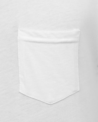 Mens Pocket T Shirt Classic Solid Color Casual Tee