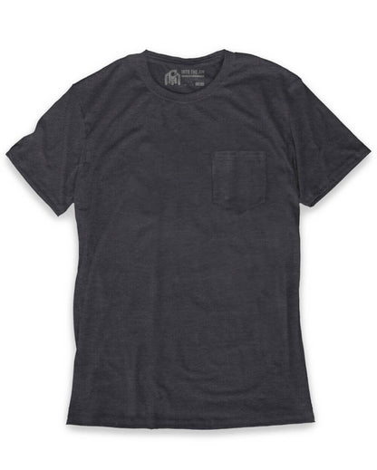 Mens Pocket T Shirt Classic Solid Color Casual Tee