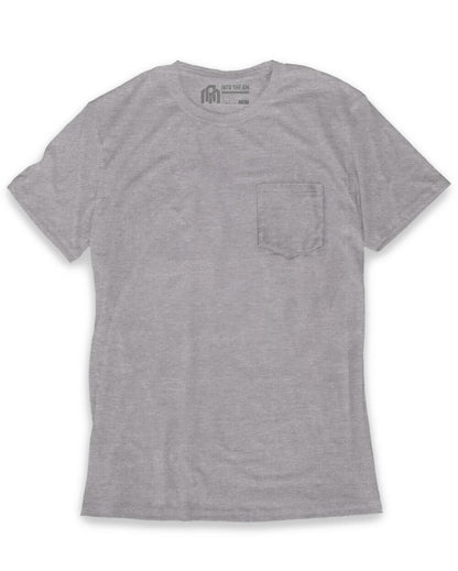 Mens Pocket T Shirt Classic Solid Color Casual Tee