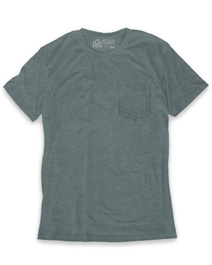 Mens Pocket T Shirt Classic Solid Color Casual Tee