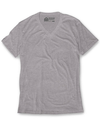 V-Neck Tee Cotton Black T-shirt for Men