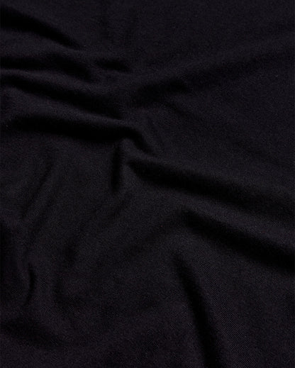 Minimalist Mens T Shirt Classic Fit Solid Color Daily Wear Black