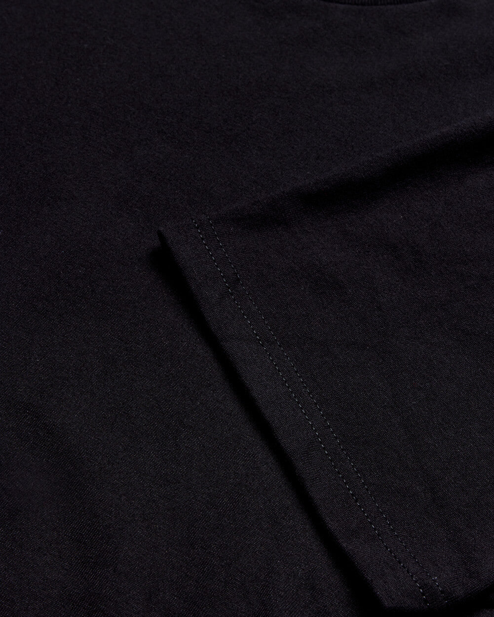 Minimalist Mens T Shirt Classic Fit Solid Color Daily Wear Black