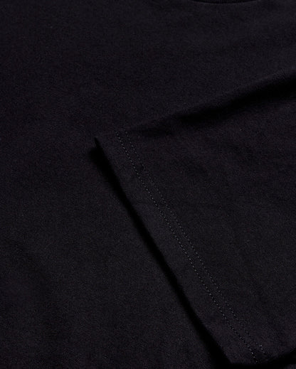 Minimalist Mens T Shirt Classic Fit Solid Color Daily Wear Black