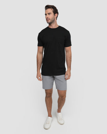 Mens Pocket T Shirt Classic Solid Color Casual Tee