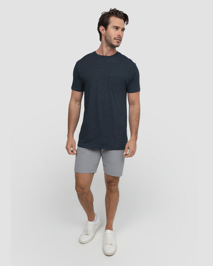 Mens Pocket T Shirt Classic Solid Color Casual Tee