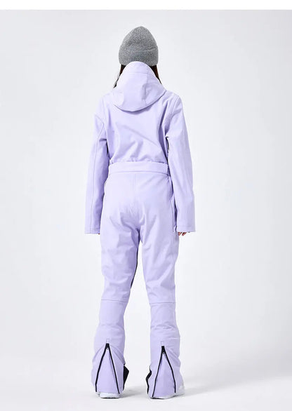 Women’s Windproof One Piece Ski Jumpsuit Chic Snow Outfit