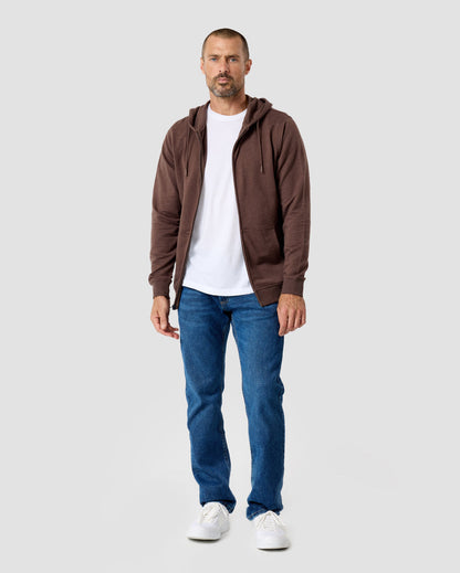 Mens Zip Up Hoodie Casual Fleece Jacket with Front Pockets Long Sleeve Sweatshirt