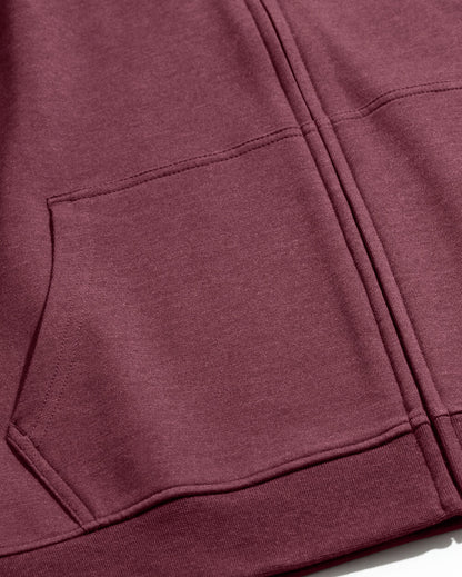Mens Zip Up Hoodie Casual Fleece Jacket with Front Pockets Long Sleeve Sweatshirt