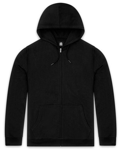 Mens Zip Up Hoodie Casual Fleece Jacket with Front Pockets Long Sleeve Sweatshirt