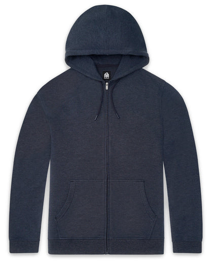 Mens Zip Up Hoodie Casual Fleece Jacket with Front Pockets Long Sleeve Sweatshirt