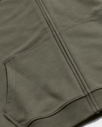 Mens Zip Up Hoodie Casual Fleece Jacket with Front Pockets Long Sleeve Sweatshirt