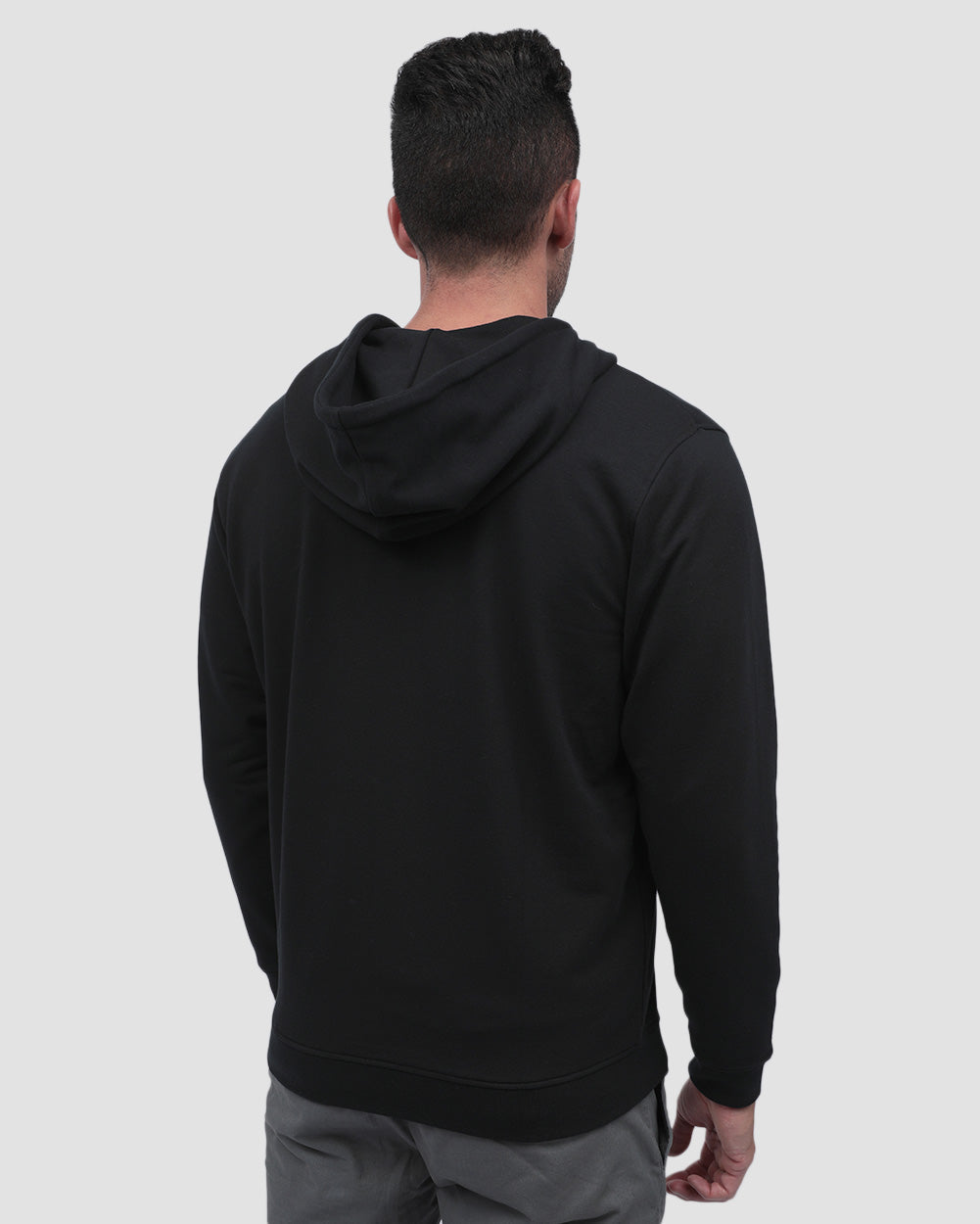 Mens Zip Up Hoodie Casual Fleece Jacket with Front Pockets Long Sleeve Sweatshirt