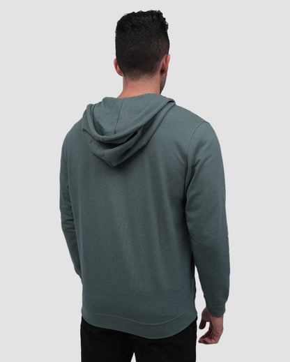 Mens Zip Up Hoodie Casual Fleece Jacket with Front Pockets Long Sleeve Sweatshirt