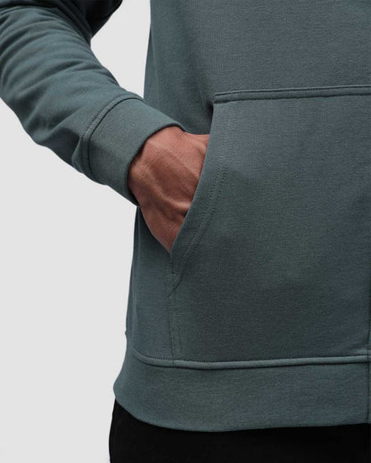 Mens Zip Up Hoodie Casual Fleece Jacket with Front Pockets Long Sleeve Sweatshirt