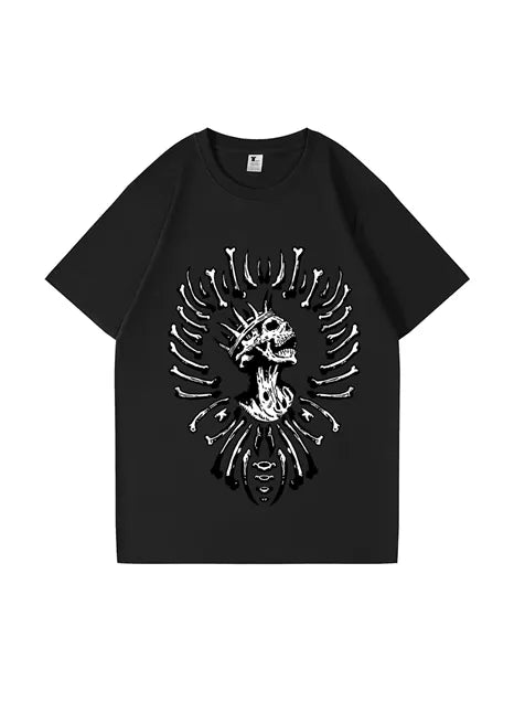 270g King Leoric Potion Printed Wash Old T-shirt