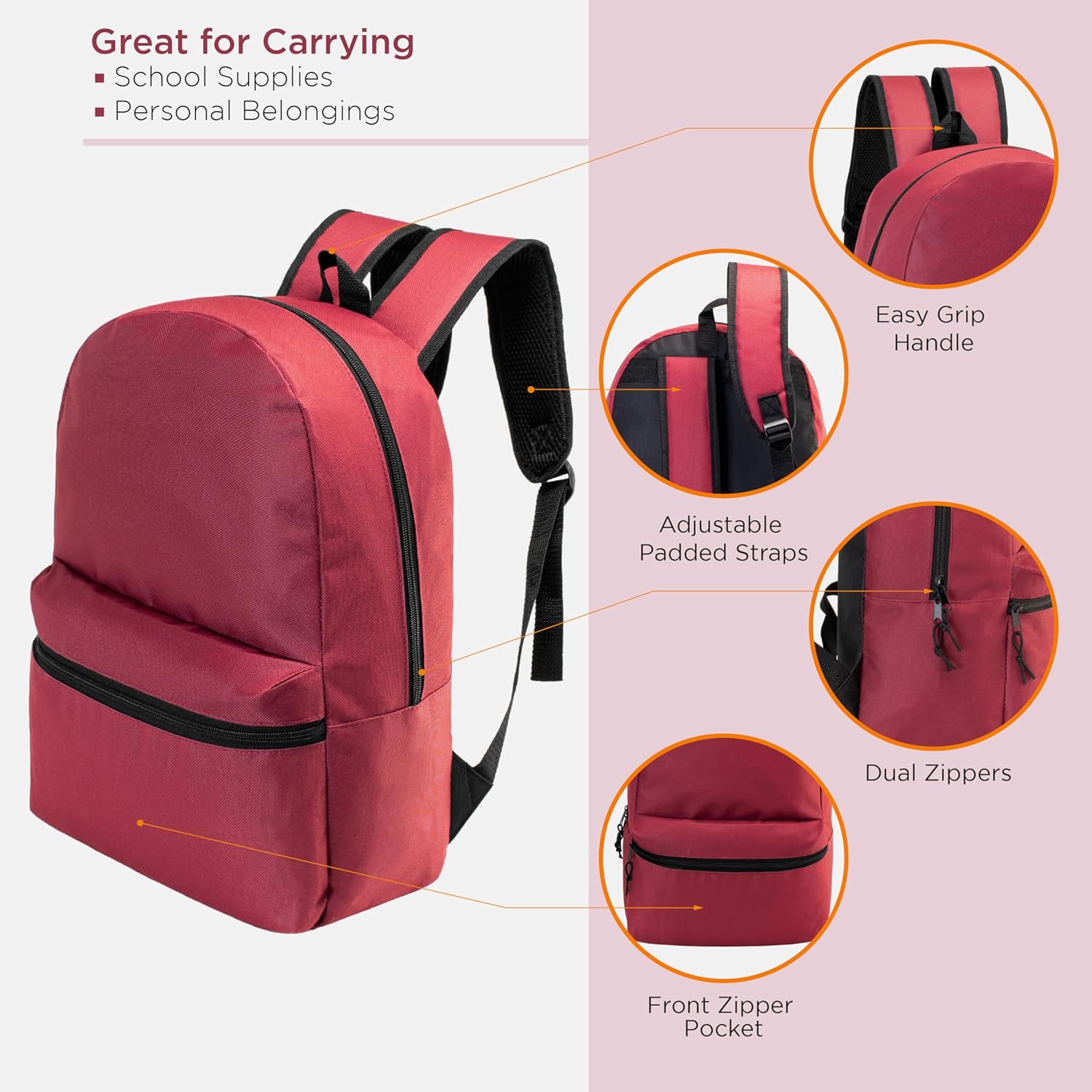 17" School Backpacks for Kids