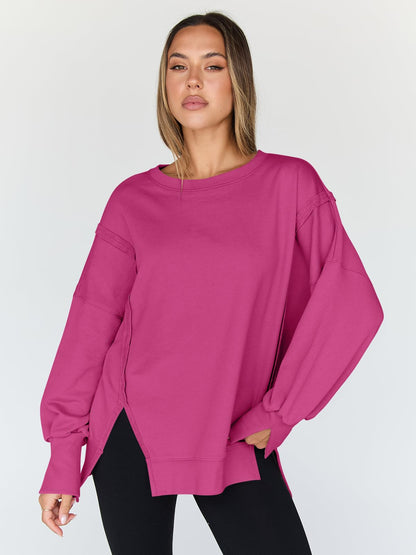 Womens Oversized Sweatshirts Hoodies Crewneck Shirts Fall Outfits