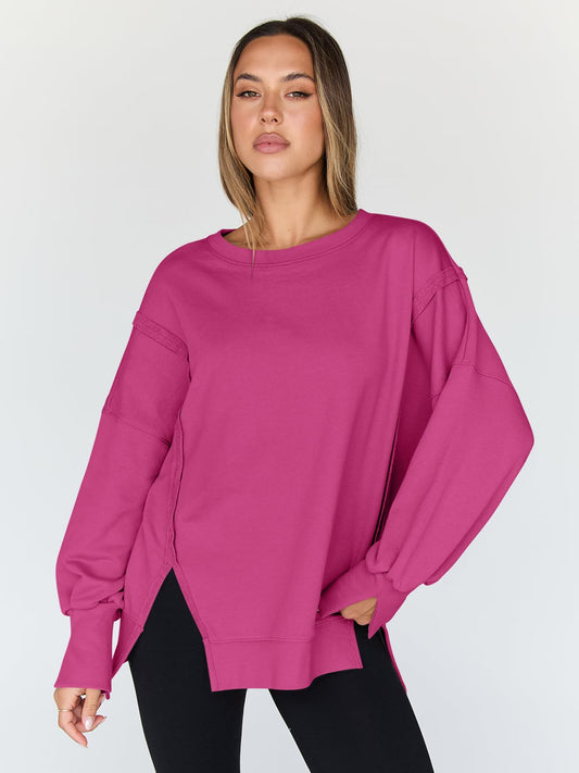 Womens Oversized Sweatshirts Hoodies Crewneck Shirts Fall Outfits