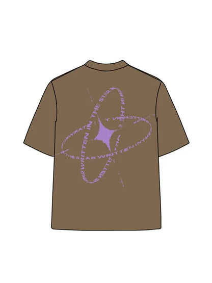 270g Cotton Astronaut Interstellar Wash Old T-shirt