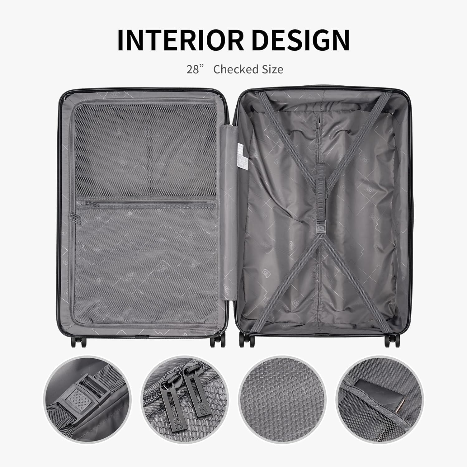 Luggage Airline Approved 20 Inch Expandable Hard Sided Luggages