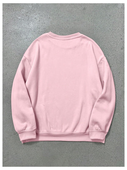 Women's Letter Graphic Print Long Sleeve Sweatshirt Pullover Tops
