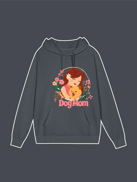 Dog and Mom Graphic Hoodie
