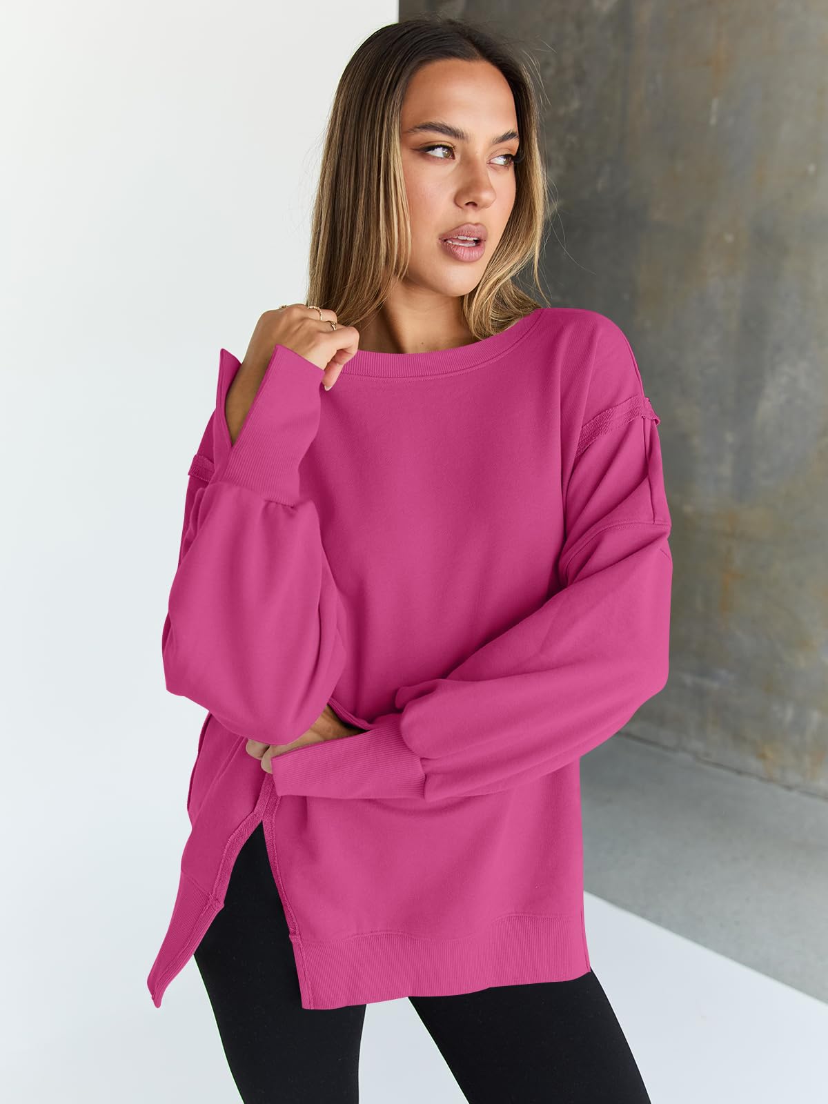 Womens Oversized Sweatshirts Hoodies Crewneck Shirts Fall Outfits