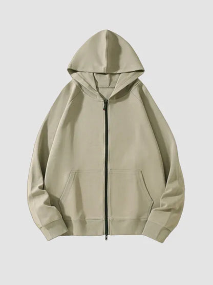 400g Cotton Zip-up Hoodie