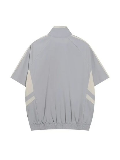 Zip Through Shirt With Front Print