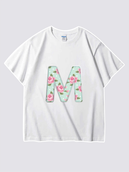 Floral Graphic T-shirts For Mom