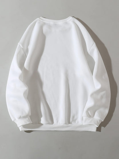 Women's Letter Graphic Print Long Sleeve Sweatshirt Pullover Tops