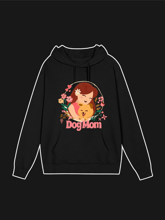 Dog and Mom Graphic Hoodie