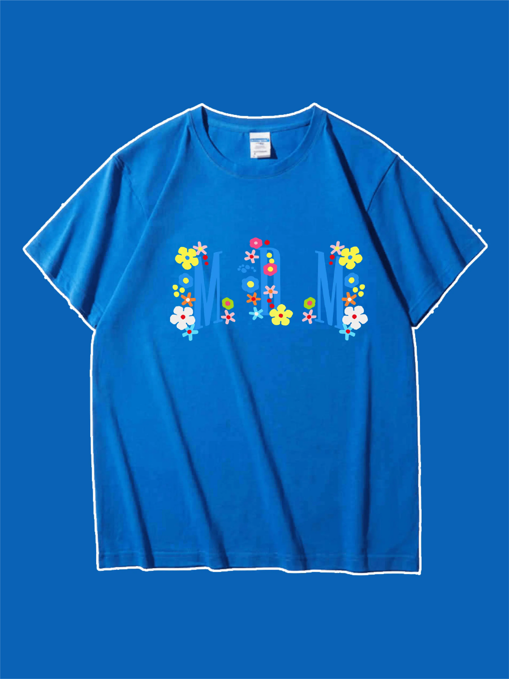 Letter and Floral Graphic T-shirt For Mom