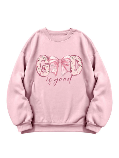 Women's Letter Graphic Print Long Sleeve Sweatshirt Pullover Tops