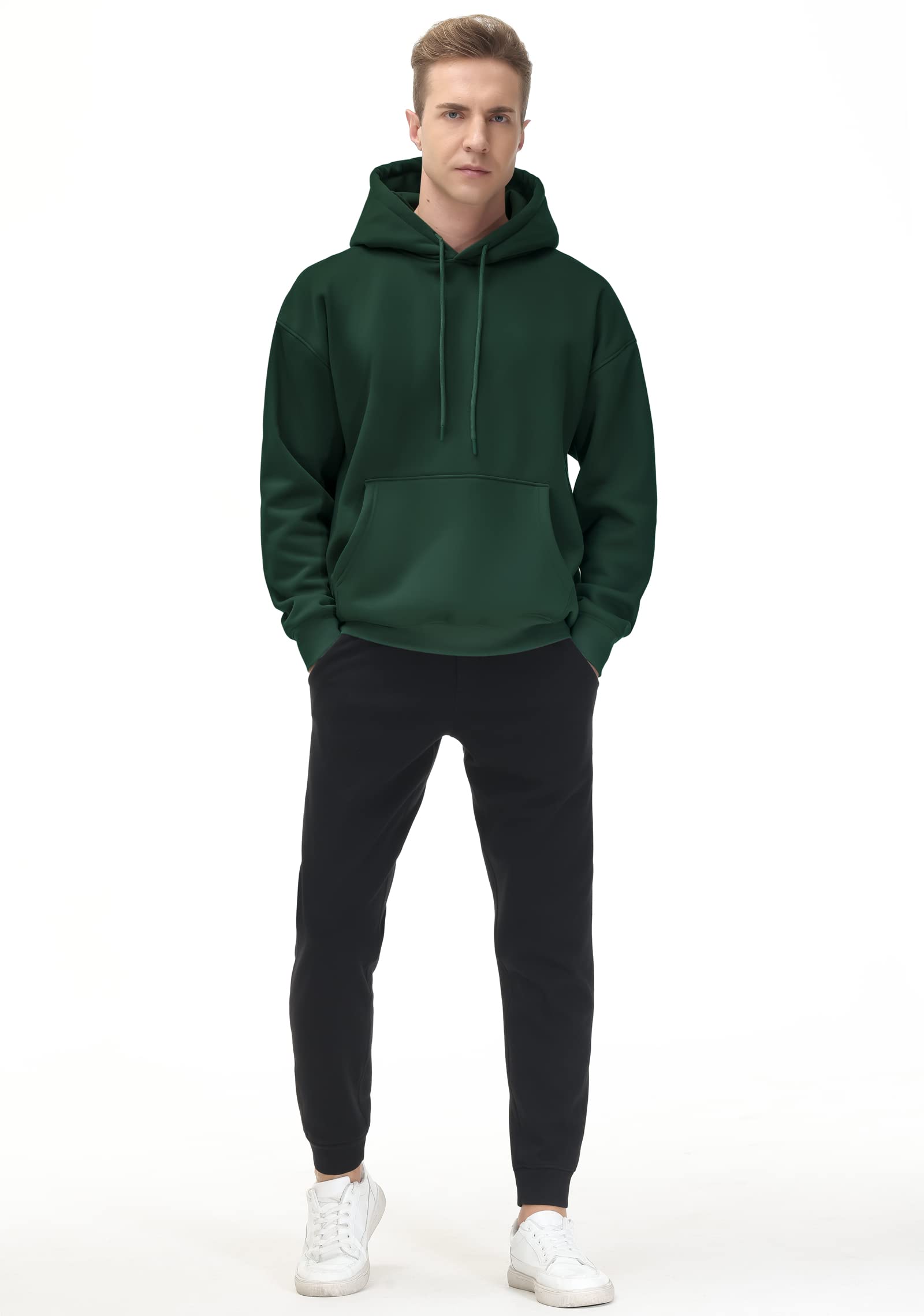 Men's Fleece Pullover Hoodie Loose Fit Ultra Soft