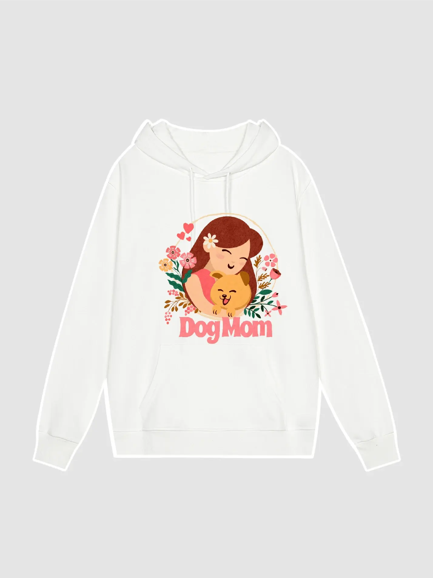 Dog and Mom Graphic Hoodie