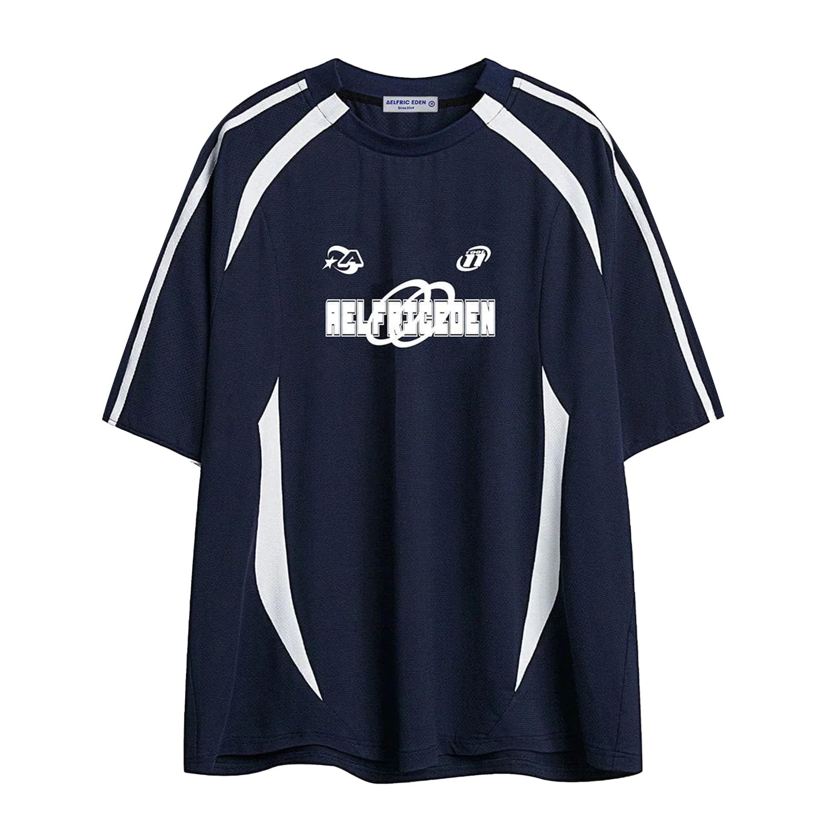Oversized T Shirt Men 90s Shirt Unisex Streetwear Contrast Color Graphic Tees