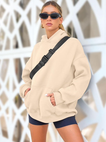 Womens Oversized Sweatshirts Fleece Hoodies Long Sleeve Shirts