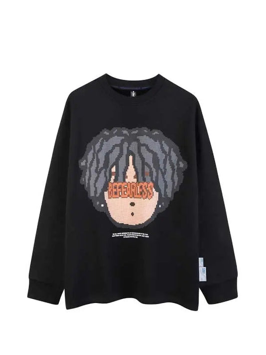 Boy Cartoon Graphic Casual Sweatshirt