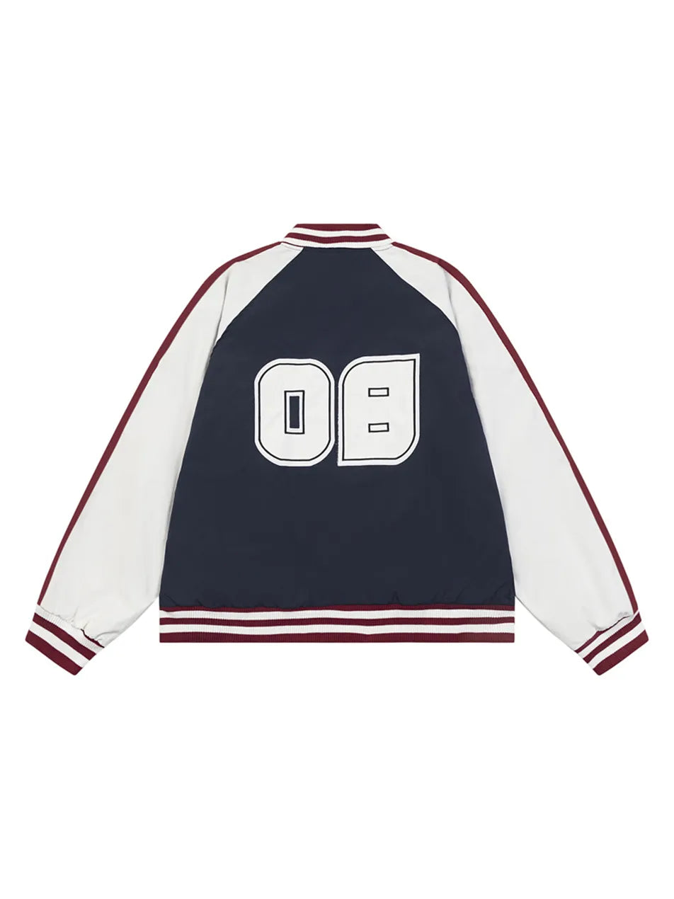 Women's Stylish Letter Patchwork Baseball Jacket
