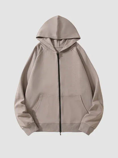 400g Cotton Zip-up Hoodie
