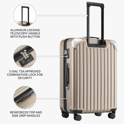 Luggage Airline Approved 20 Inch Expandable Hard Sided Luggages