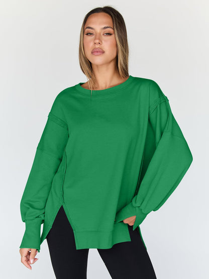 Womens Oversized Sweatshirts Hoodies Crewneck Shirts Fall Outfits